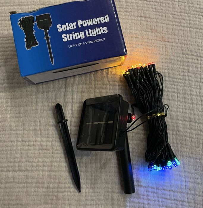 Girlanda solarna 7m 50 led wielokolorowa