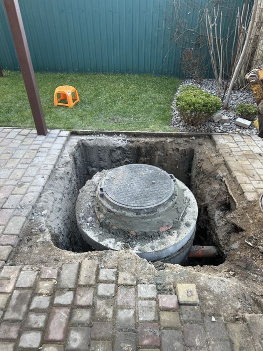 Колодец скважена водопровод яма сливная септик бетонные кольца доставк