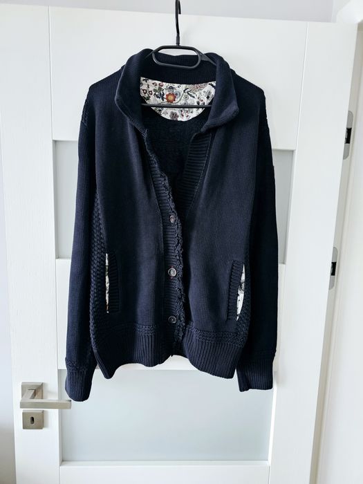 Granatowy kardigan Napapijri xl 42 kardigan xl