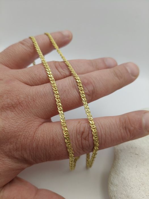 Złoty Łańcuszek Mona Lisa 45cm Pr.585 Nowy Zapraszamy