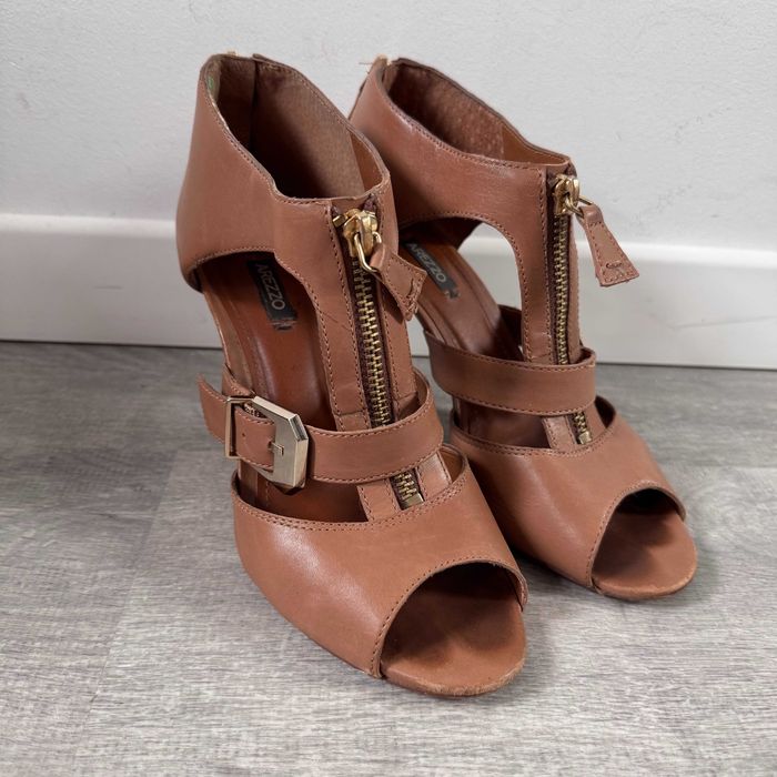 AREZZO szpilki sandały skóra Made In Brazil - Eur 37