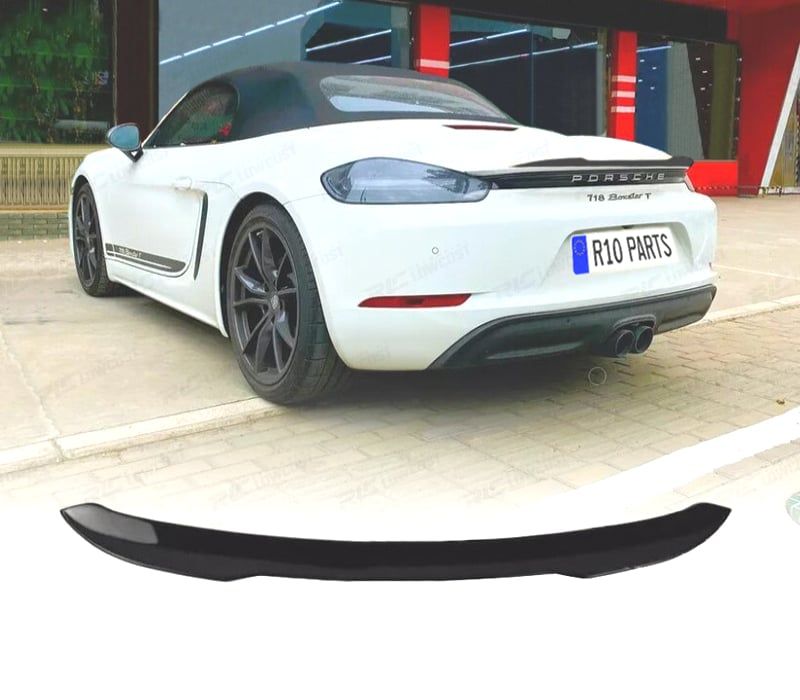 AILERON PORSCHE CAYMAN 718 BOXSTER 17- PRETO BRILHANTE