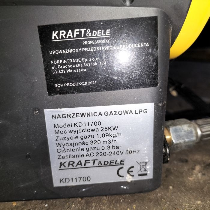 nagrzewnica Kraft&DELE KD11700