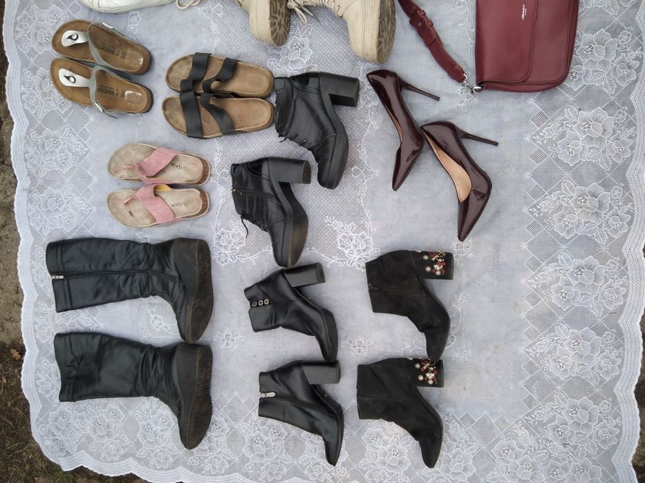 Обувь р39 зимние кожаные сапоги  кроссовки туфли босоножки ботинки