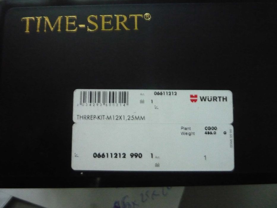 Zestaw WURTH time-sert M12x1,25mm