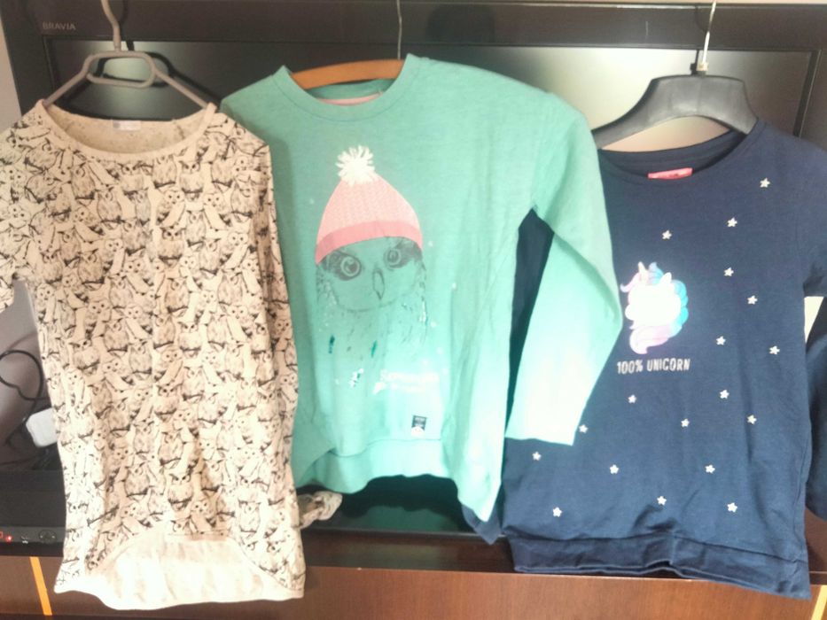 Zestaw trzech bluzek dziewczęcych rozmiar 152 158 cool club Lincoln