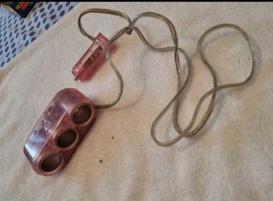 Adaptador para Isqueiro de Carro 3 in 1