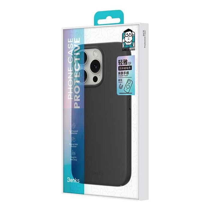 Benks Etui Magnetic Vita Pro Silicone do iPhone 16 Pro czarny