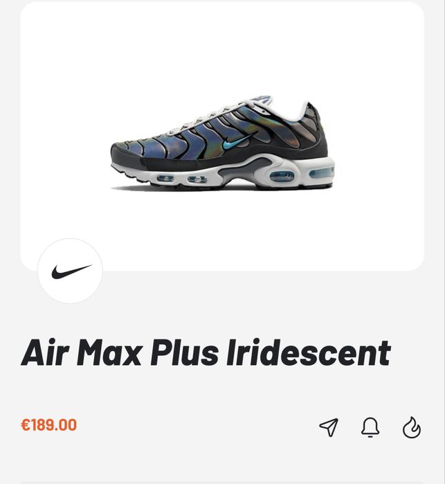 Nike Air max plus iridescent