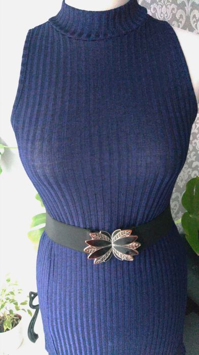 Tunika sukienka prążkowana urodzinowa imprezowa seksowna okazjonalna