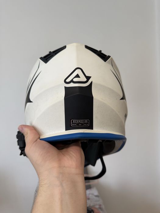 Кросовий мотошолом Acerbis Linear XL з гарнітурою
