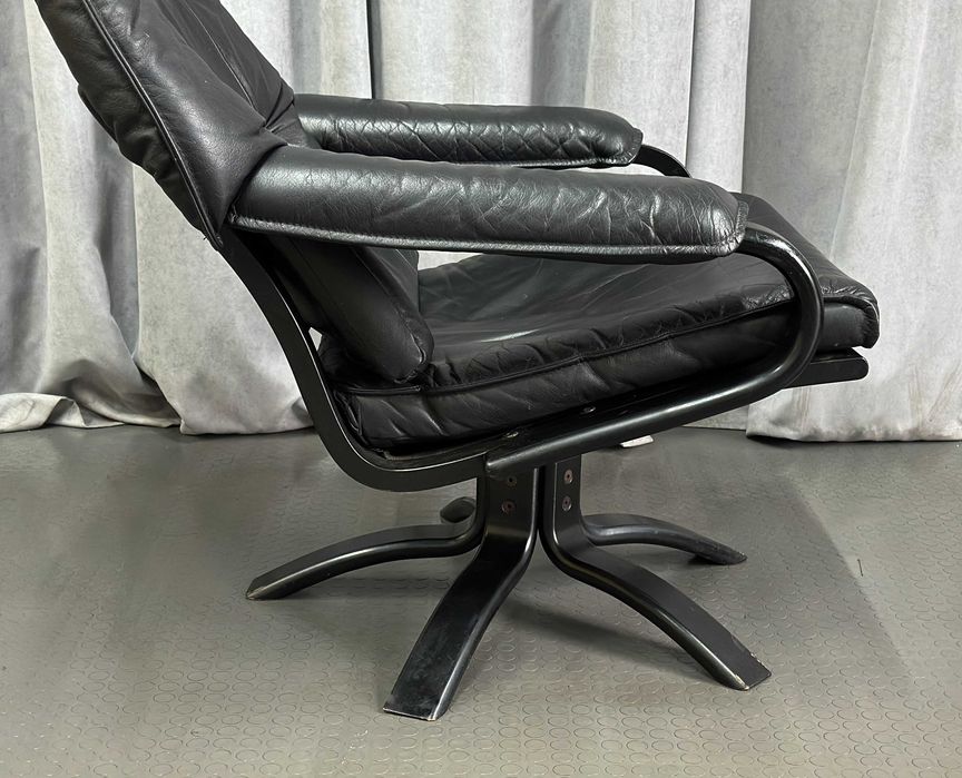 Чорне м'яке шкіряне/відпочинкове крісло/шкіряні крісла/дивани з Європи