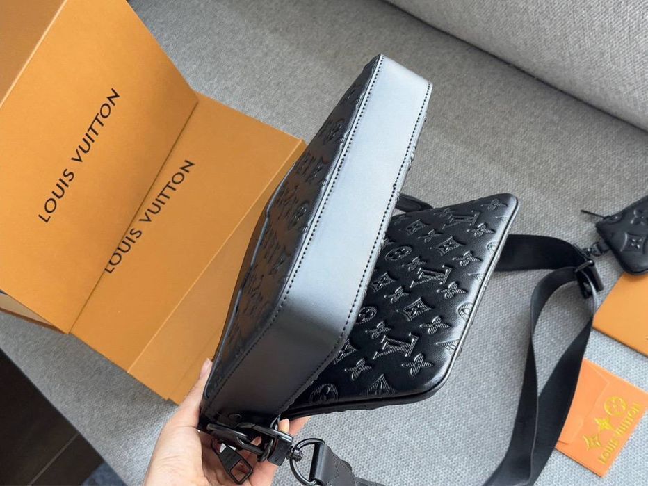 LOUIS VUITTON сумка мессенджер кожа мужская женская оригинал планшетка