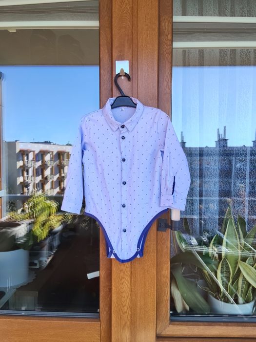 Body koszulowe r 92 niebieskie