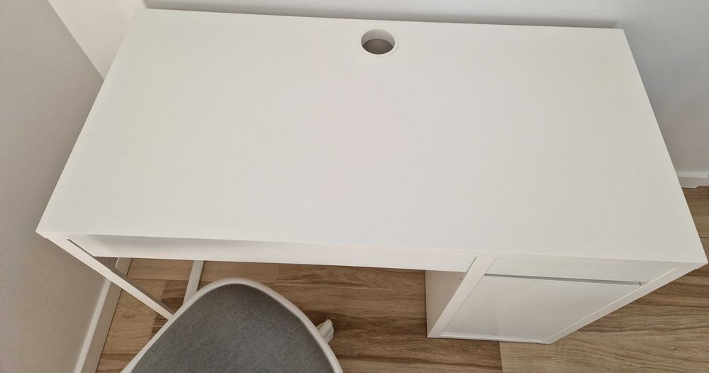 Zestaw IKEA ÖRFJÄLL + MICKE biurko 105x50 – dziecięcy, dobry stan
