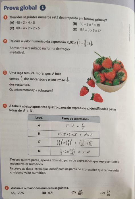 Caderno de fichasde Matemática MX 6