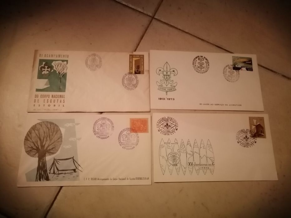 Envelopes antigos CTT Escutismo