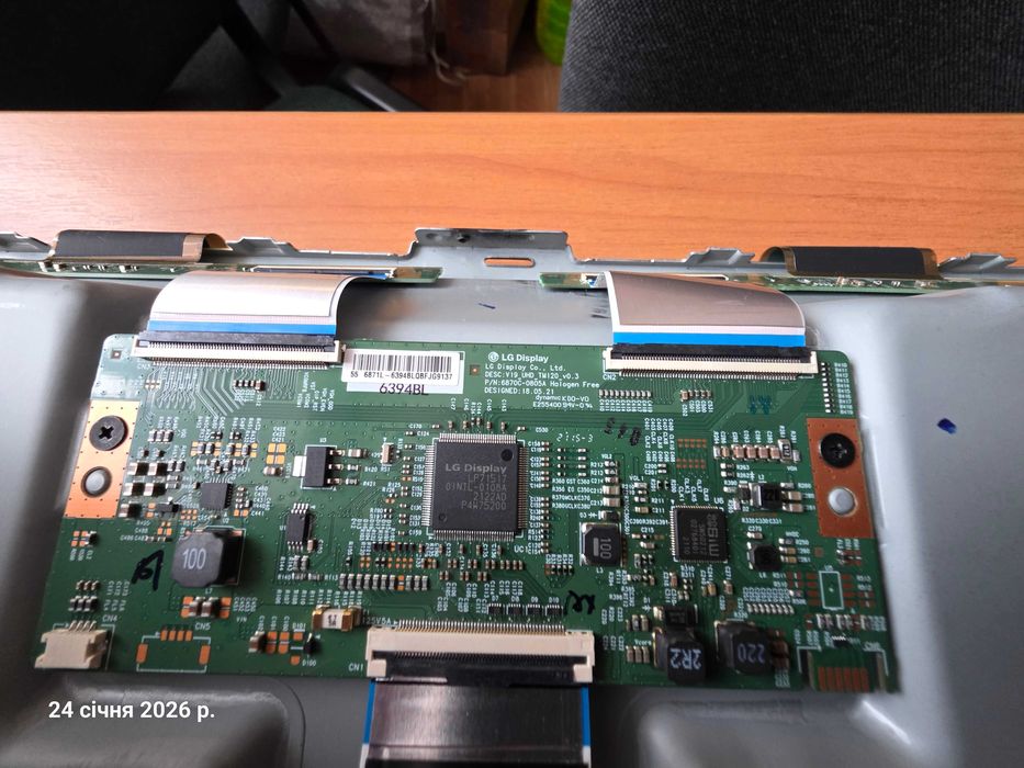 Philips 55pus7506/12, 715GB810-M01-B00-004Y, tcon 6870c-0805a, та БЖ.