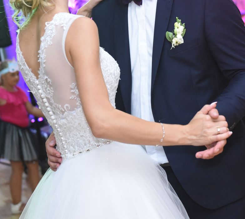 Suknia ślubna Princessa, biała, rozmiar S