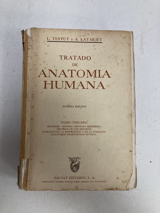 2 Livros antigos Tratado de Anatomia Humana, L. Testut