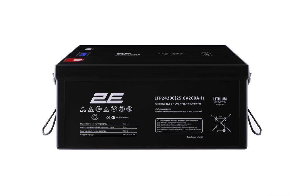 Акумулятор батарея 2E LFP24200 24V/200Ah LiFePo4 LCD 8S 5кВт