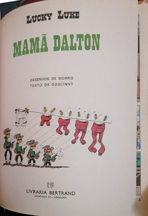 BD Lucky Luke: Mamã Dalton - CAPA RIJA - Ed. Bertrand (1977)