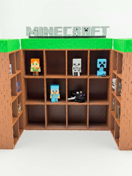 Поличка книжка‼️для фігурок кіндер Minecraft Стенд Підставка Майнкрафт
