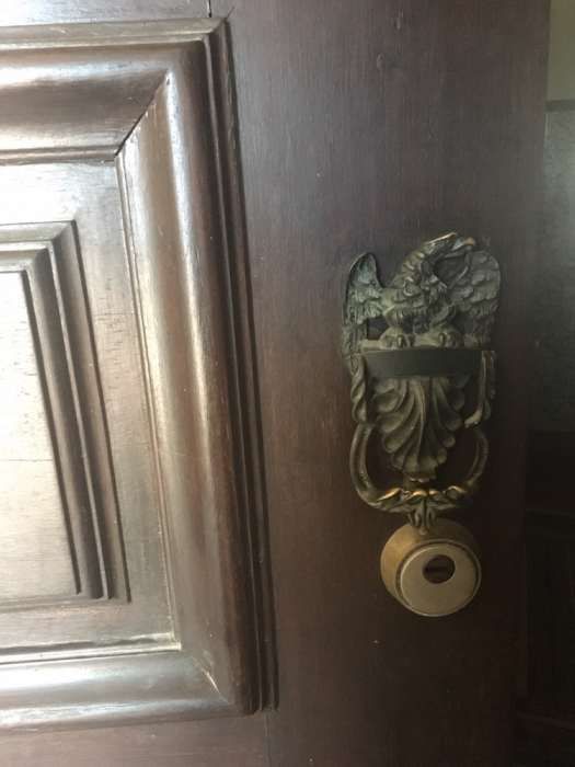 Sucupira-Porta c/ fechadura segurança-maciça de sucupira com ferragens