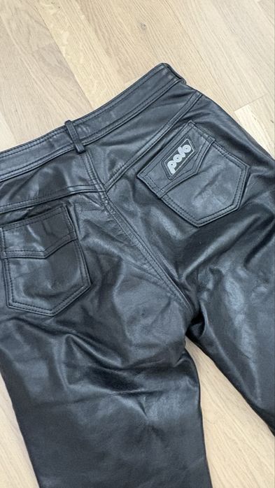 Шкіряні мотоштани s, висока посадка