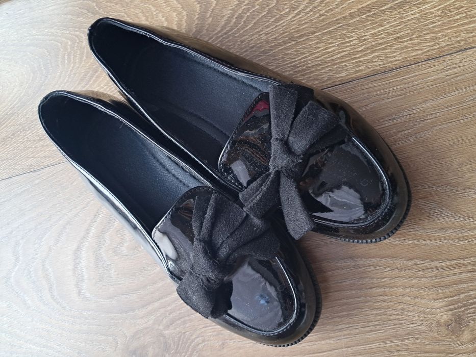 buty dziewczęce czarne lakierki 36 jenny fairy