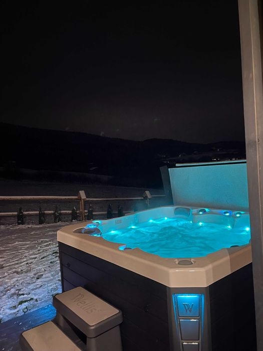 domek z jacuzzi noclegi domek w górach Beskidy weekend wakacje wypoczynek wynajem