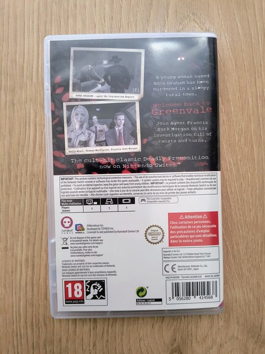 Deadly Premonition Origins Nintendo Switch