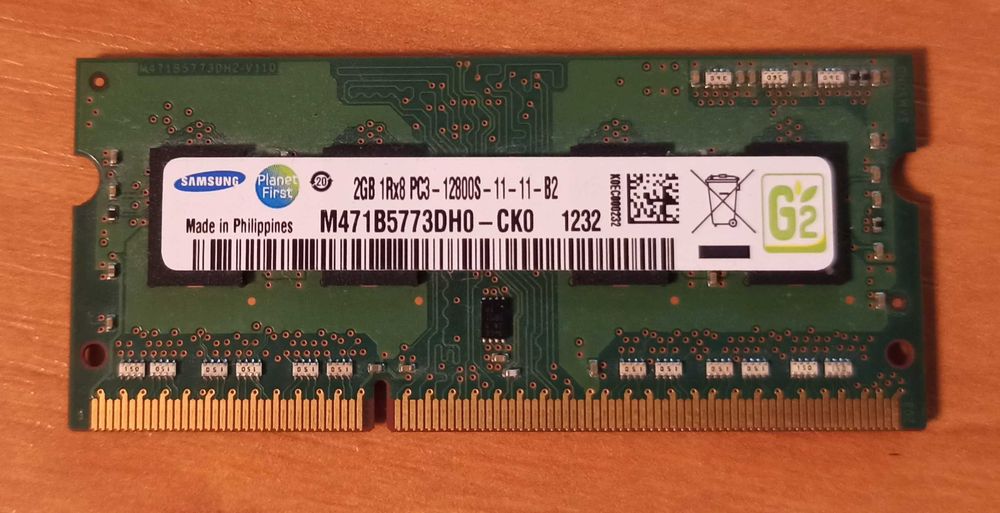 Samsung 2 GB SO-DIMM DDR3 1600 MHz (M471B5773DH0-CK0)