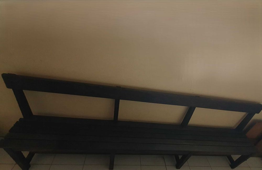 Dois Bancos corridos de sala de cinema - anos 40