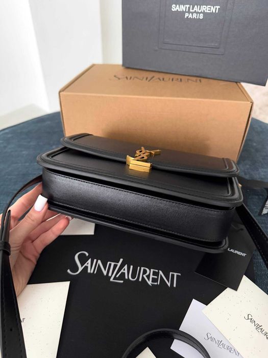 Yves Saint Laurent Solferino Black Gold сумка чорна