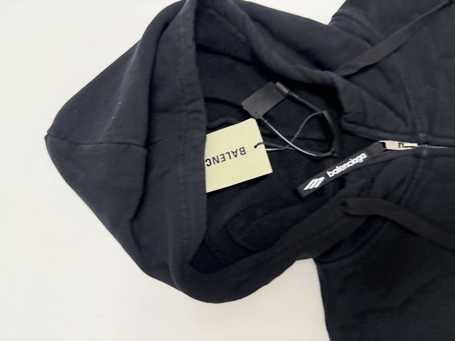 зип худи Balenciaga layered logo zip up M L vetements rick owens project gr