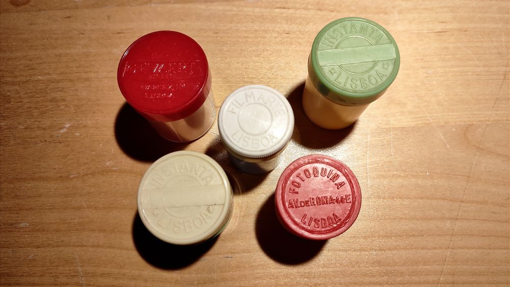 Caixas de rolos fotográficos anos 60