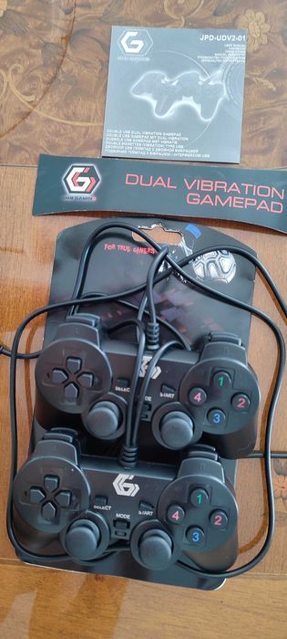 Gamepad USB Duplo com vibração dupla da Gembird