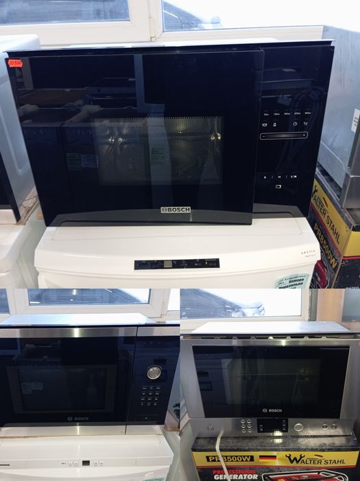 Встраиваемая микроволновка Bosch черная белая нержавейка из Германии
