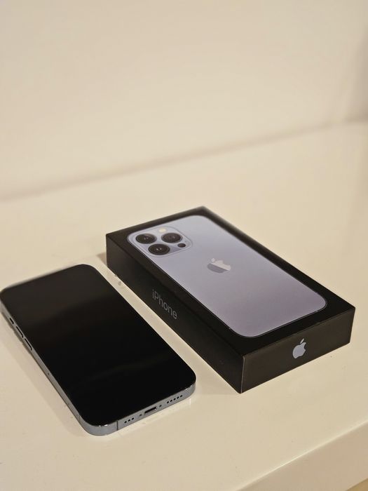 iPhone 13 pro 512gb pełny zestaw niebieski Sierra Bat 99% case 2xkabel