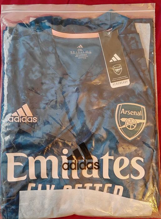 Camisola Futebol Arsenal alternativo 3º equipamento 2020-2021 2XL Slim Fit nova embalada com etiqueta