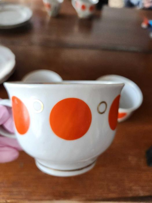 Чашечки чайные большие 4 шт с позолотой времен ссср