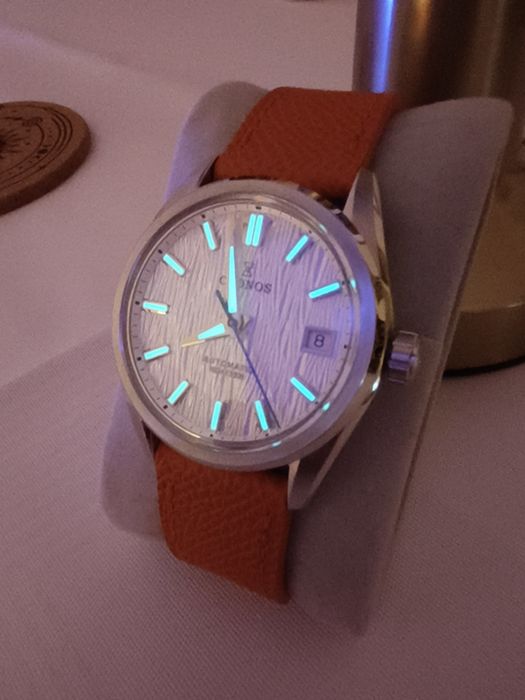 Relógio automático CRONOS seiko c mov pt5000 36mm