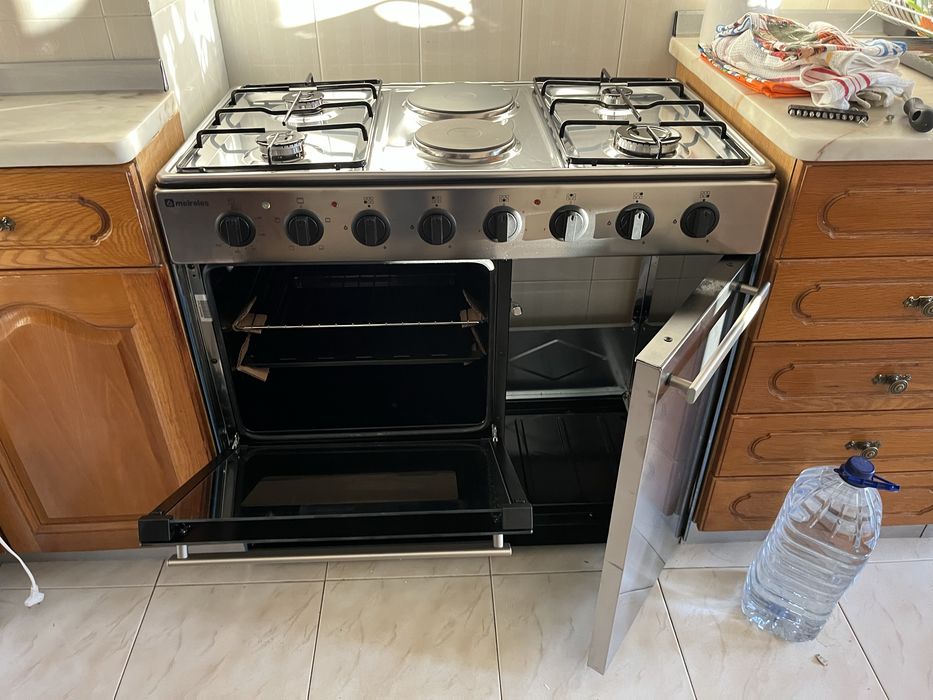 Fogão gás butano Meireles c/forno (4 bicos gás, 2 elétricos)