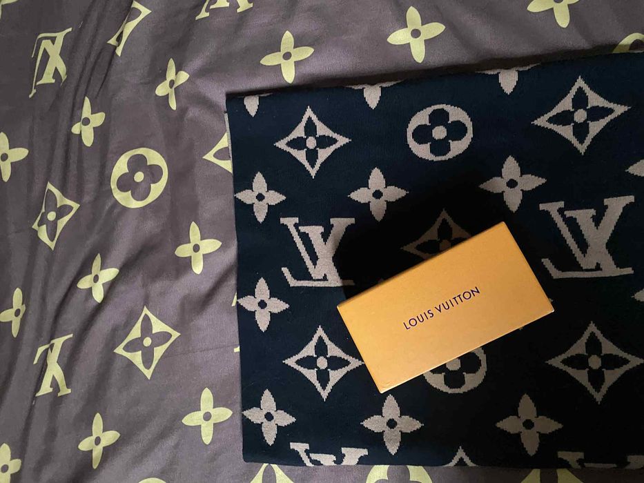 Szal ciepły Louis Vuitton xxl lv Paris luxury style