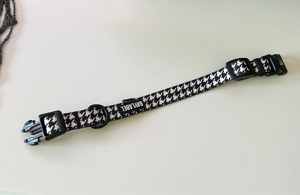 Obroża dla psa baylabel xs w kratkę