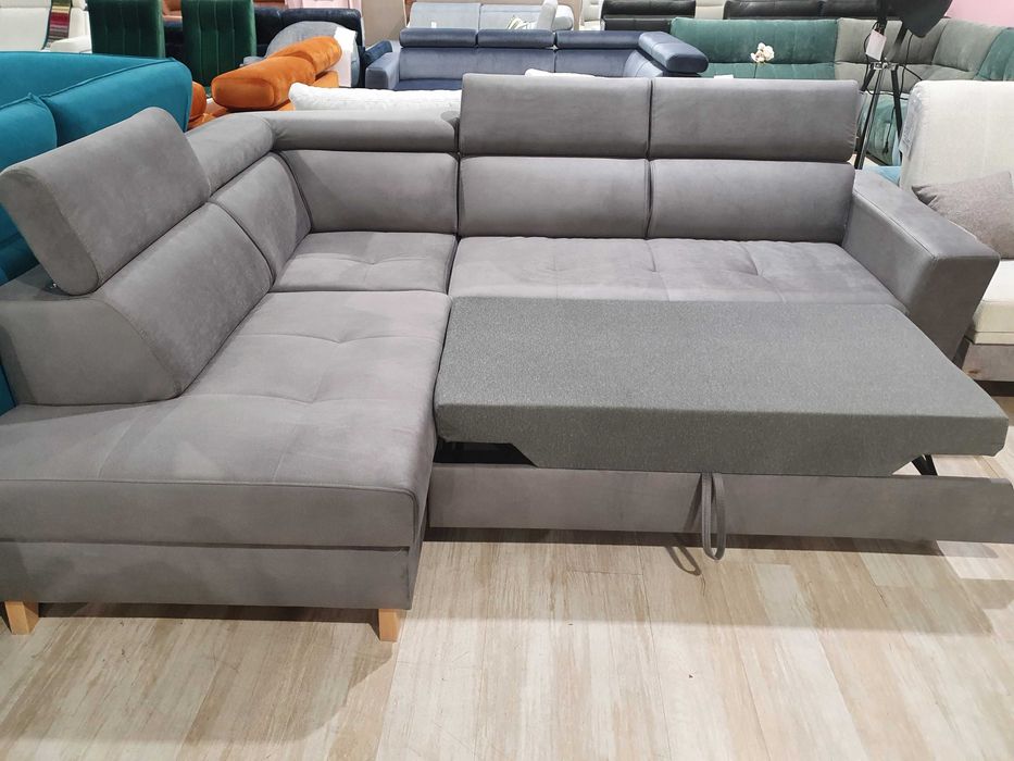 Narożnik z funkcją spania Salsa tkanina LETTO 92 WAJNERT Promocja