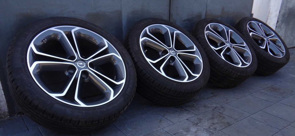 Oryginalne alufelgi OPEL Adam Corsa OPC 17 cali 5x110 + opony 7,5mm