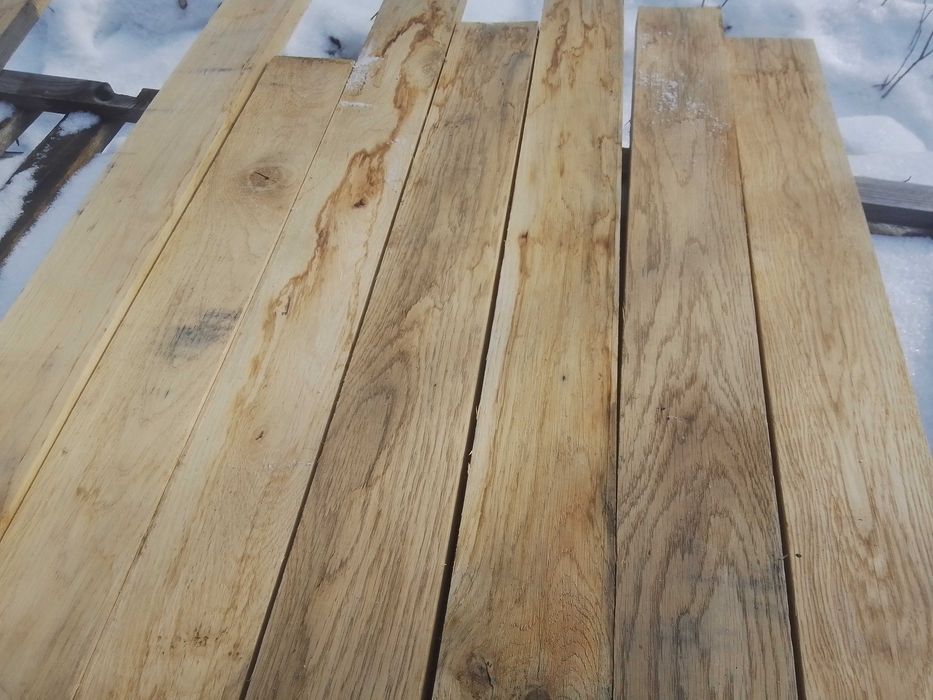 Lamela ścienna - dębowa 100 cm, gładka