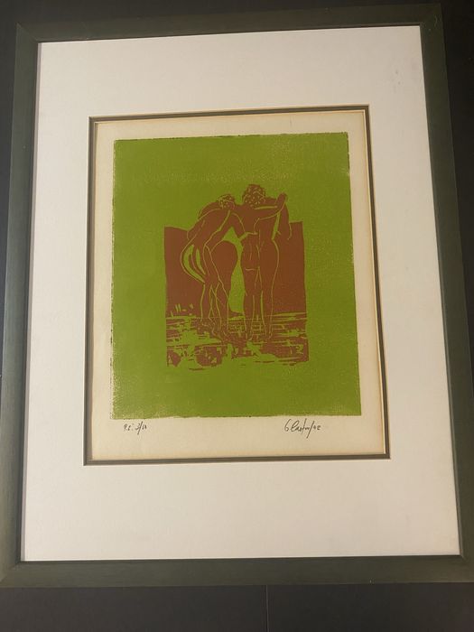 Quadro pintado a mao